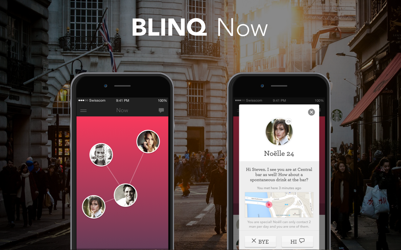 BLINQ - Connect with date matches nearby using p2pkit